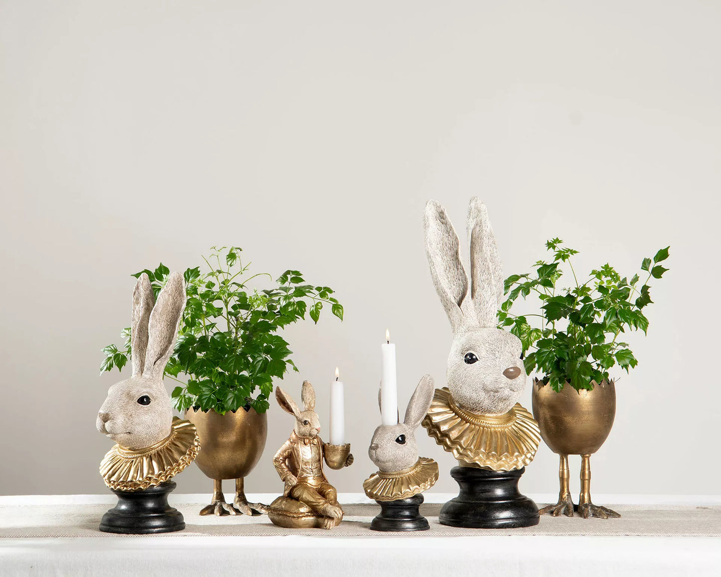 Påskepynt Kaninhode Poly 20x18x50cm