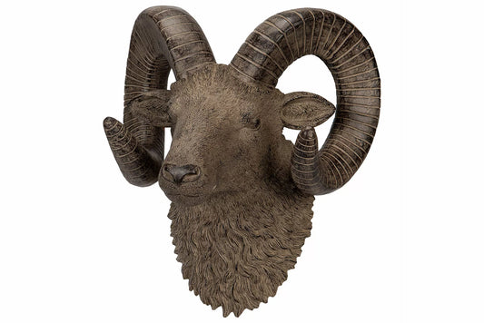 Veggdekorasjon Dyr Bukk Vegg Brun Poly