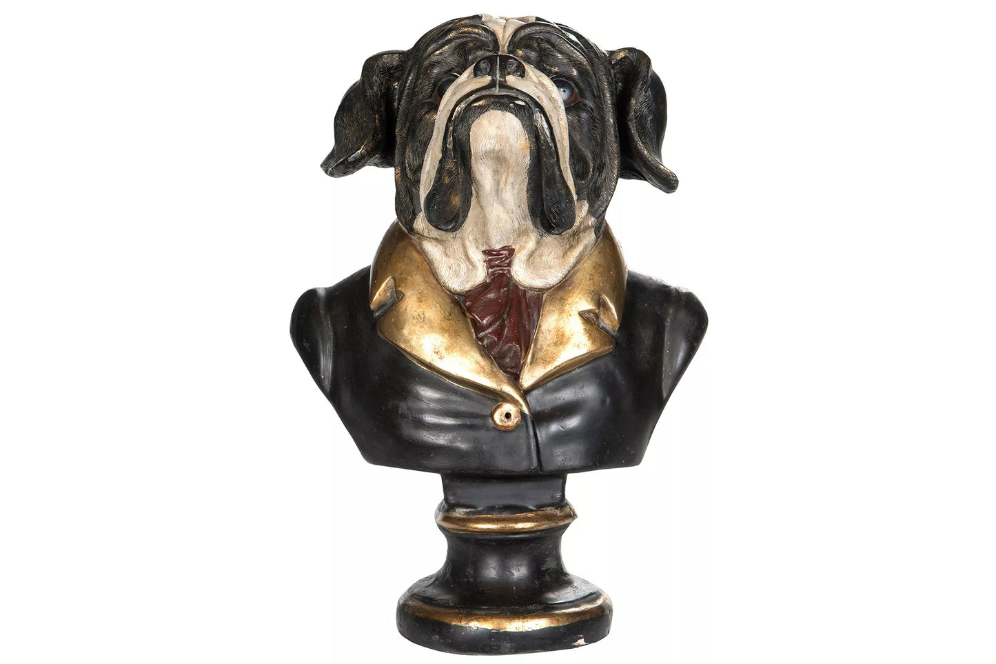 Dekorasjon Dyr Hund Byste Bulldog Mr Big Poly 37x27x52cm