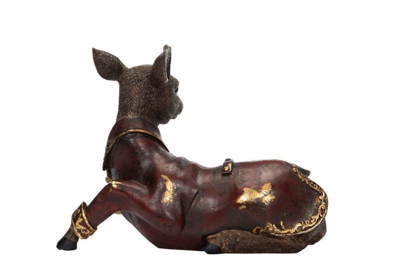 Innendørs Julepynt Hjort Hvilende Poly 27x13x20cm