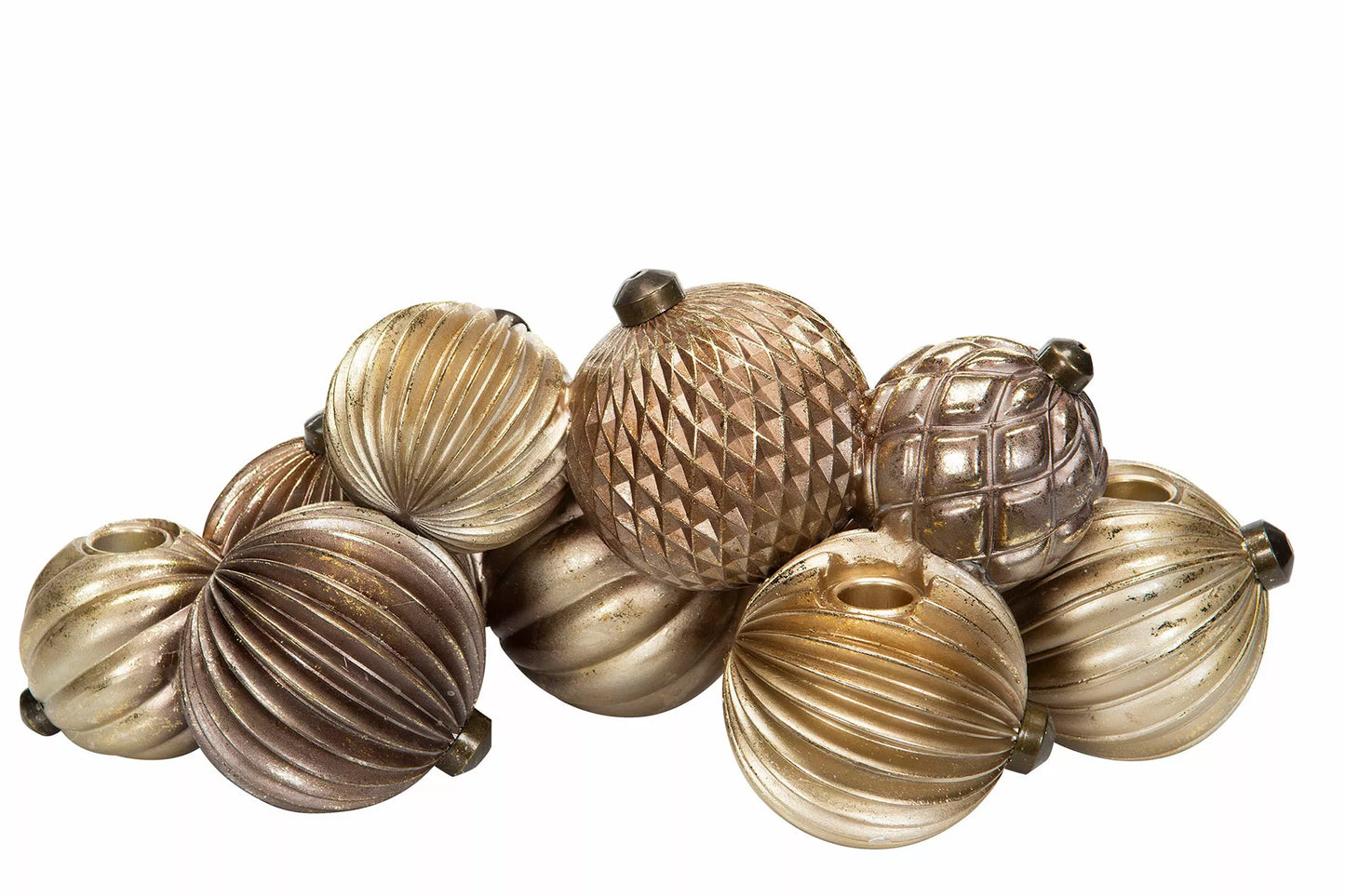 Julelysestake julekuler Poly 41x17x16cm