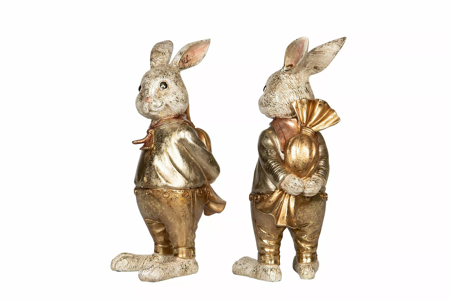 Påskepynt Kanin Gutt Karamell Poly 1stk