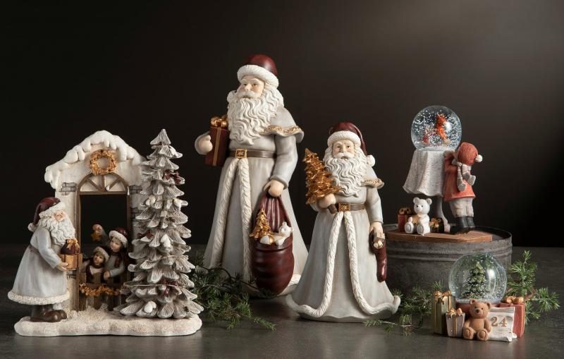 Innendørs Julepynt Nisse julegave 16x15,5x31cm