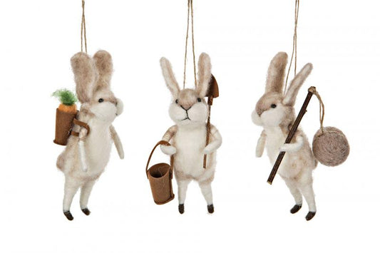 Ulldyr Kanin Anheng Mix 13cm 3-pack