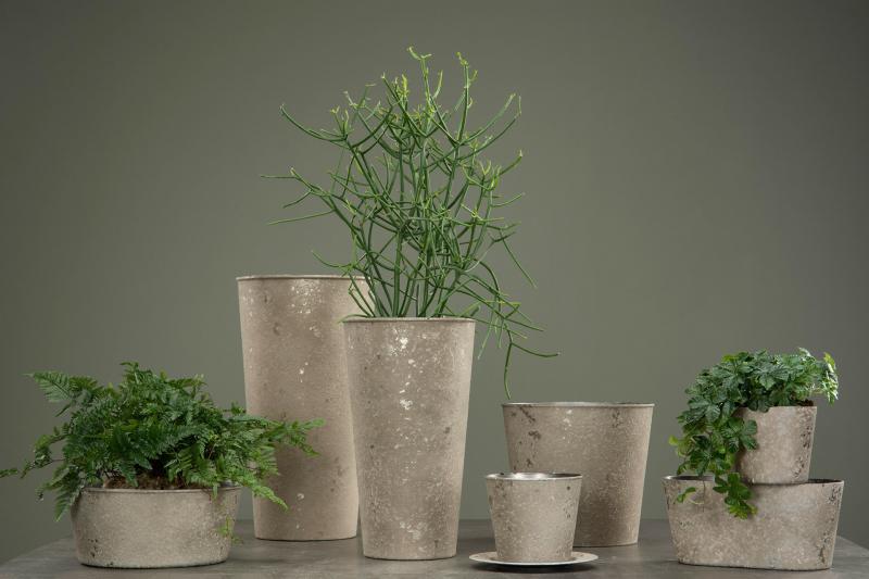 Hardplast Blomsterpotte Mud krukke Oval 24x10x11cm