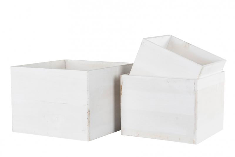 krukke - Antikk hvit 2-pack