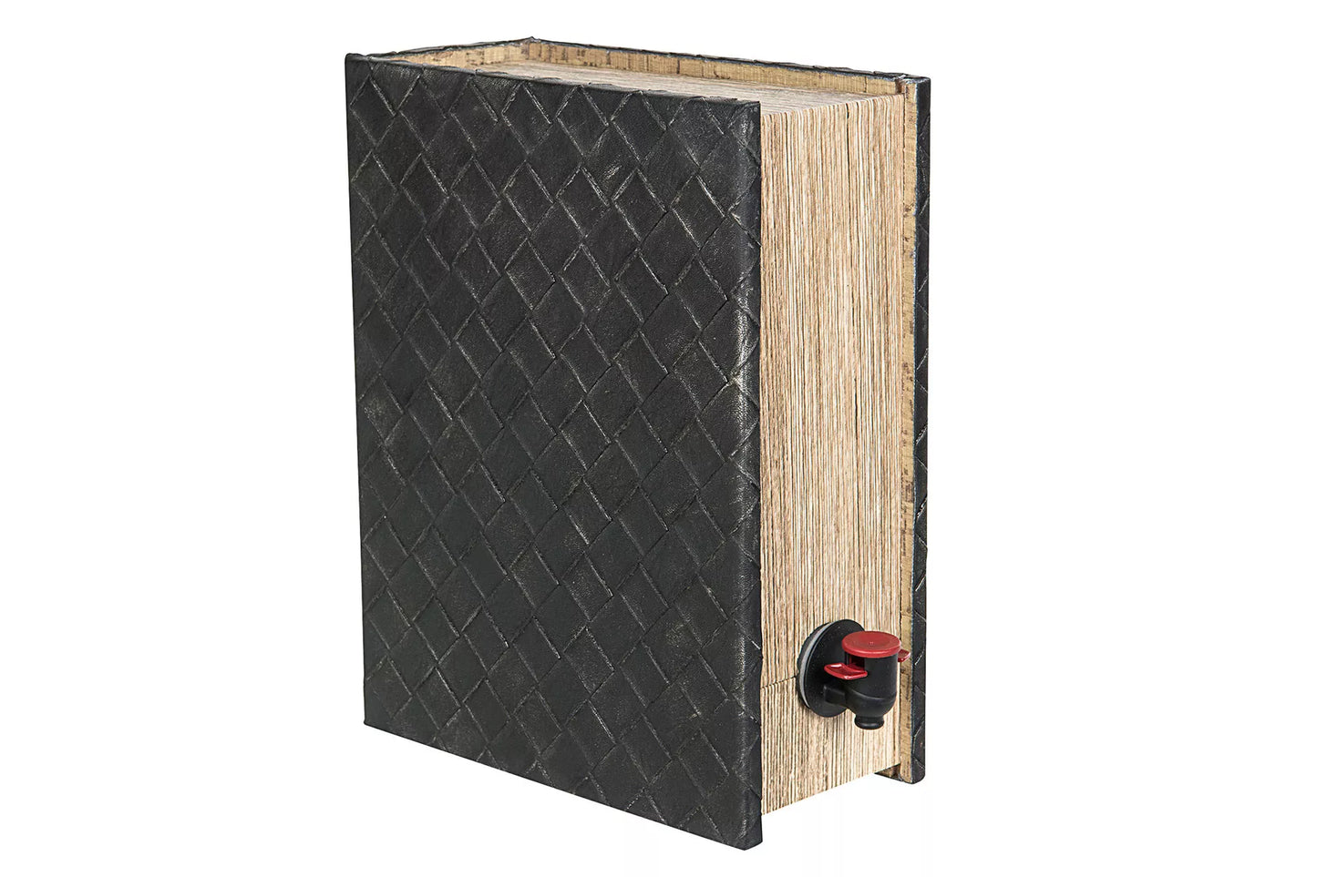 Vinstativ Dekorasjon Bokeske Vinboks Flettet Skinn 30x23x11,5cm