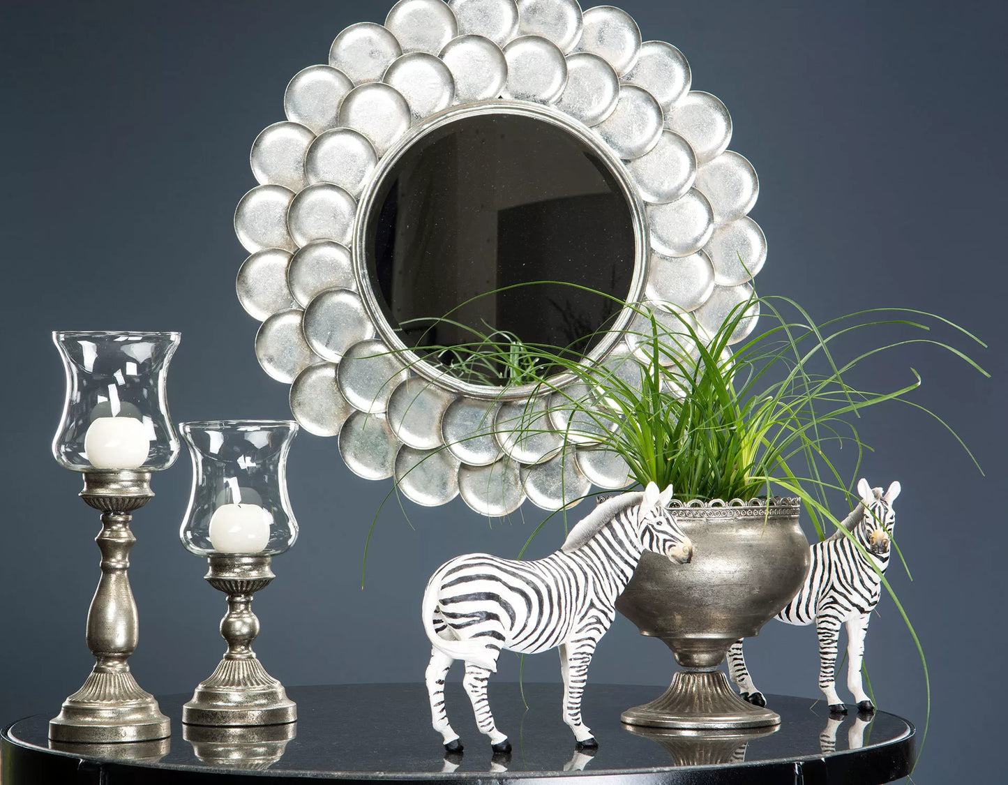 Blomsterpotte Blomsterkrukke Pokal Vito Antik Sølv 23x25cm