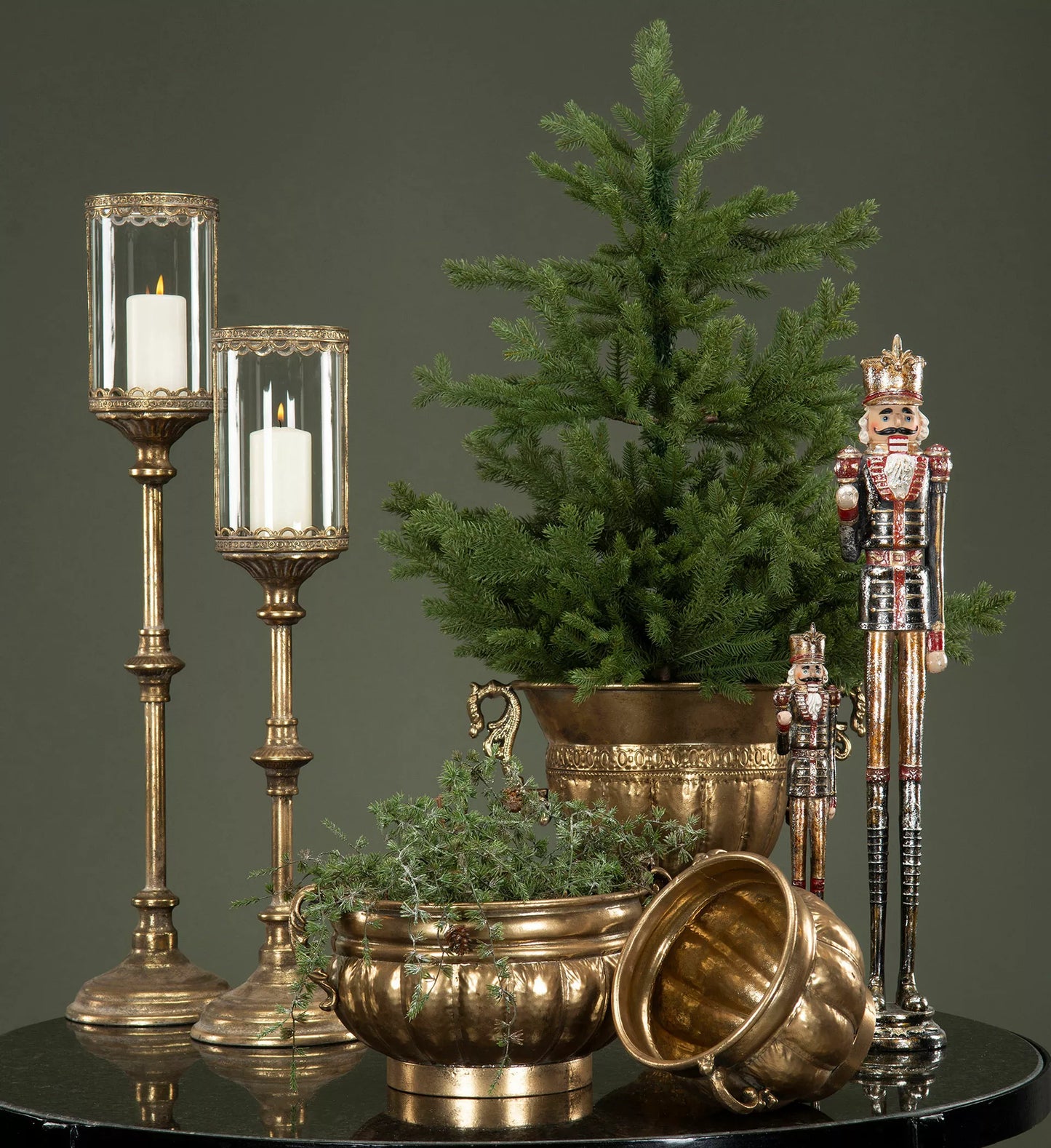 Blomsterpotte Blomsterkrukke Pokal Elodie Gyldenbrun 41x27x31cm