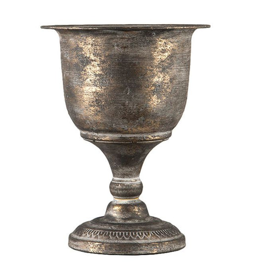 Blomsterpotte Blomsterkrukke Pokal Tasse 30cm - gyllenbrun