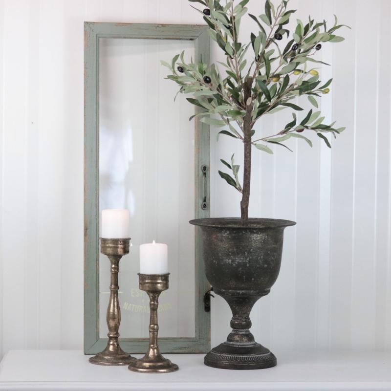 Blomsterpotte Blomsterkrukke Pokal Tasse 30cm - gyllenbrun