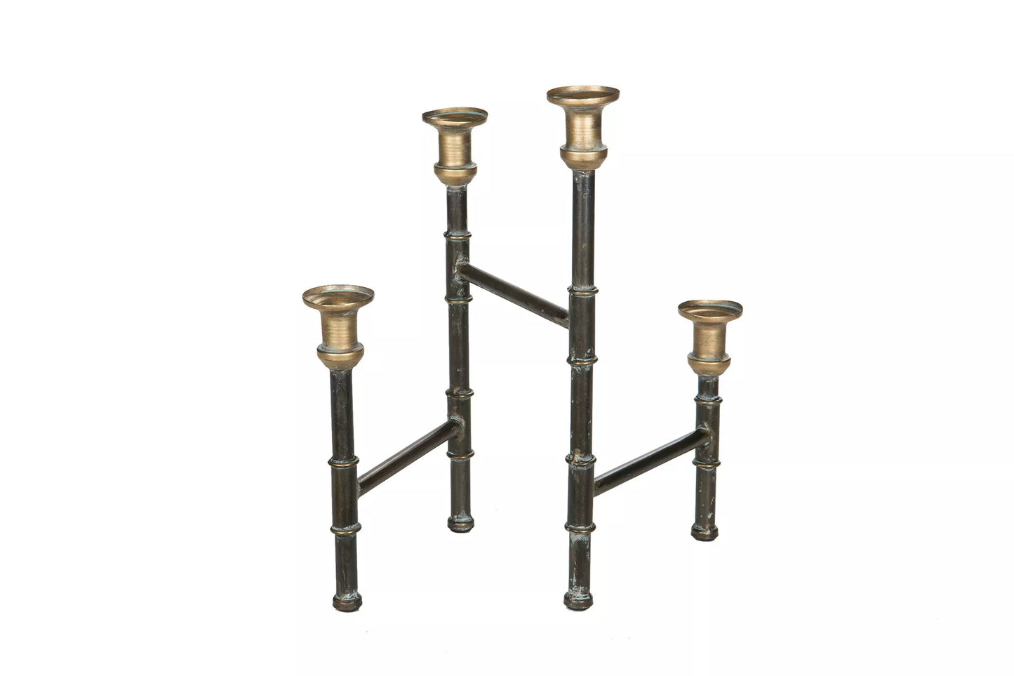 Lysestake 57 cm Sort Messing