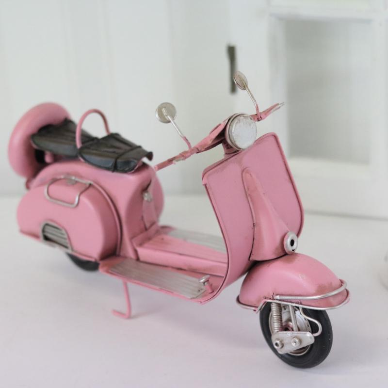 Dekorasjon Metalldekorasjon Vespa Rosa Metall 27 cm