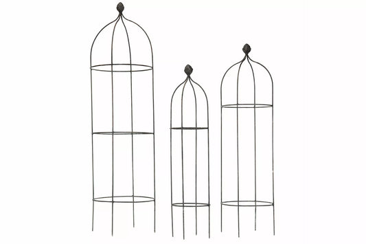 Utendørs Blomsterstativ Div. Plantestativ Plantestøtte Artichoke Metall 3-pack