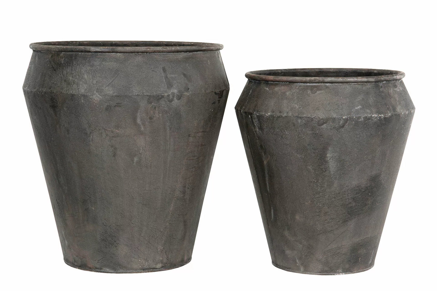 Blomsterpotte Blomsterkrukke Grano Metall Ø40x40x42,5cm 2-pack