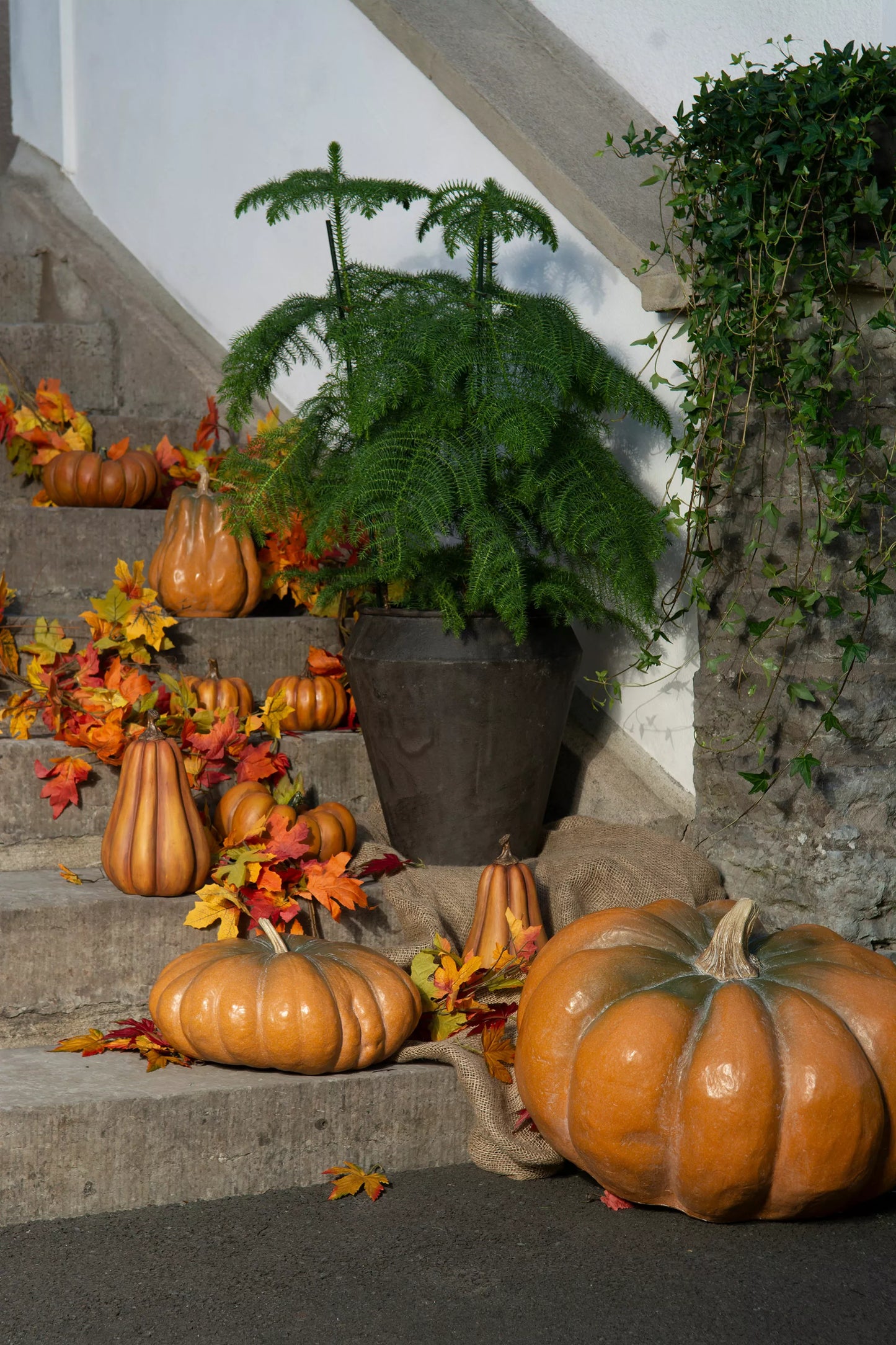 Blomsterpotte Blomsterkrukke Grano Metall Ø40x40x42,5cm 2-pack