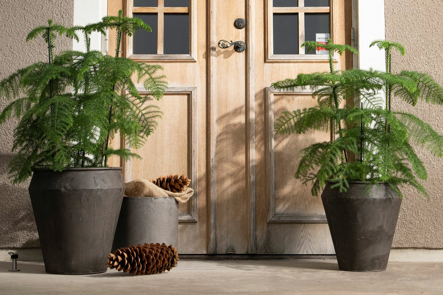 Blomsterpotte Blomsterkrukke Grano Metall Ø40x40x42,5cm 2-pack