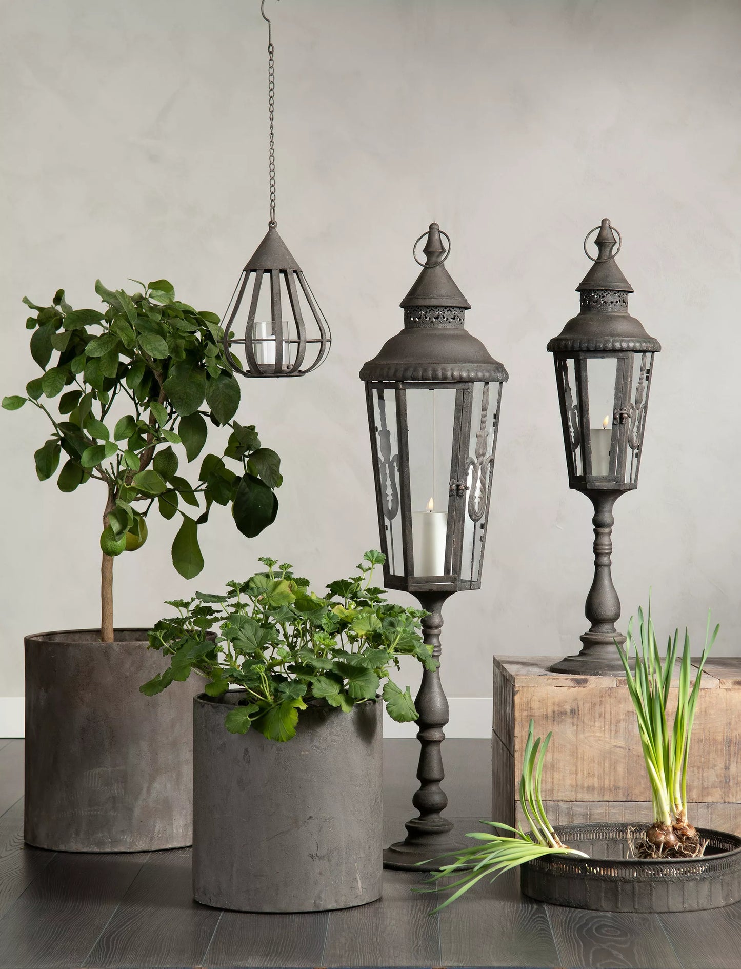 Lyslykt Baron Metall 77 cm