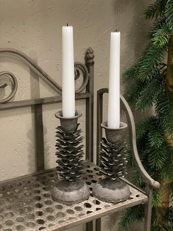 Julelysestake Kongle Metall 7,5x14cm 1 st