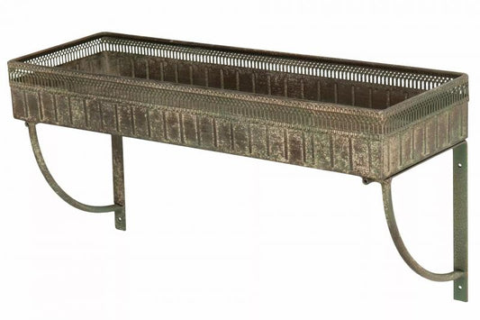 Vegghylle Metall Grønn 55,5x18,5x28cm