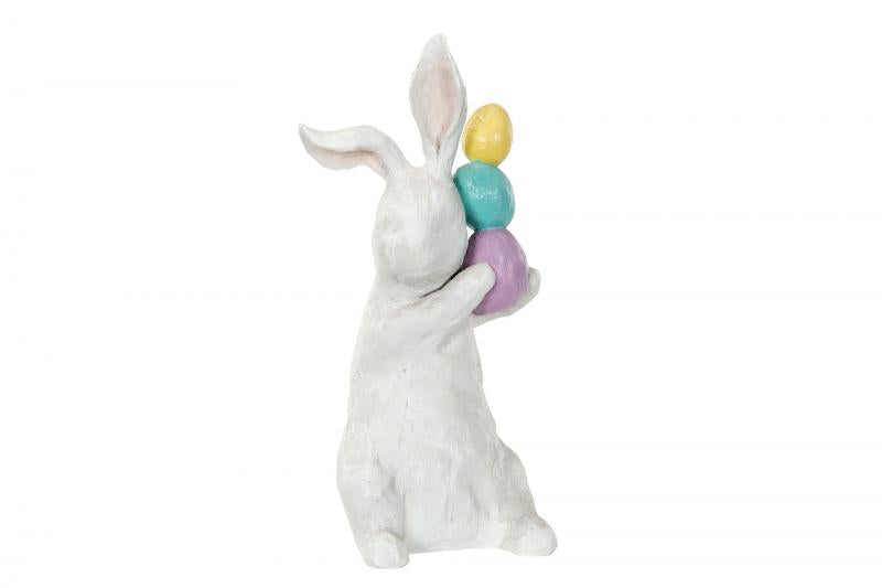 Påskepynt Hare Egg Balance Poly 15x14x30cm