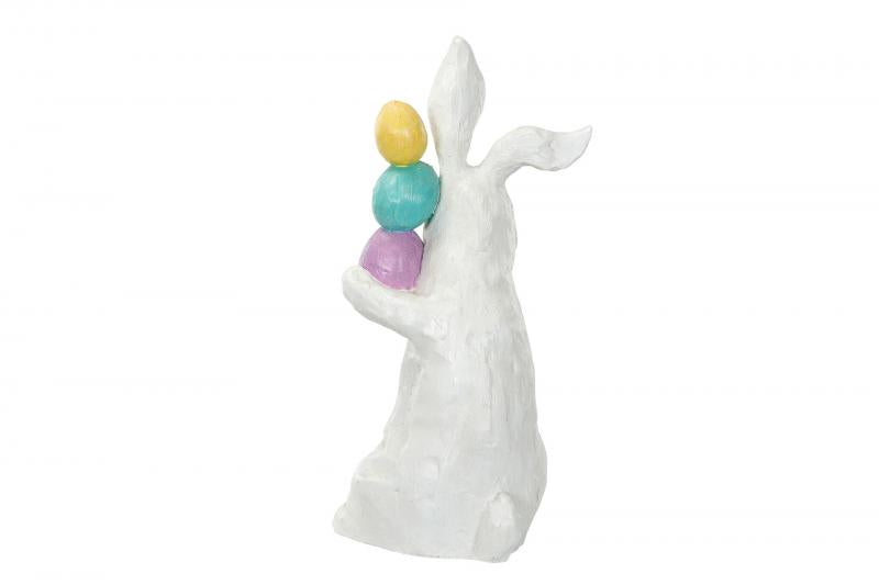 Påskepynt Hare Egg Balance Poly 15x14x30cm