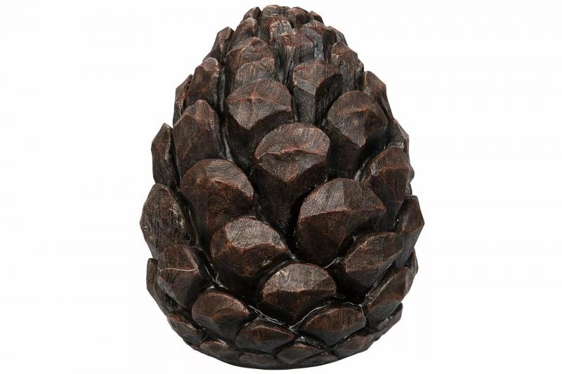 Dekorasjon Kongle Brun polyresin 34,5cm