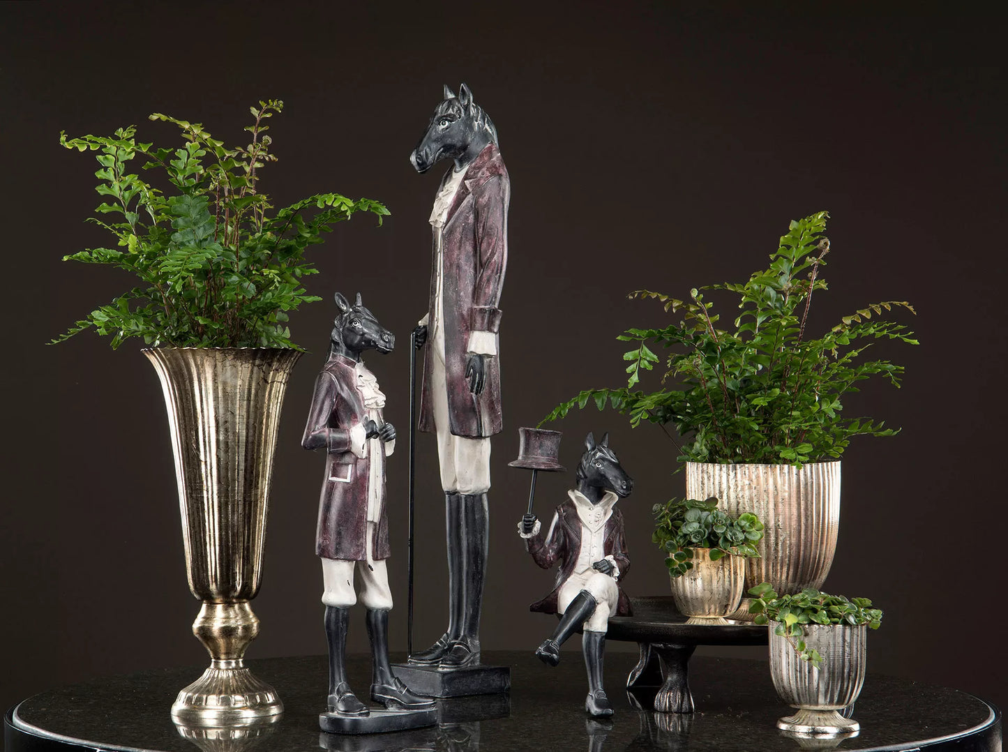 Blomsterpotte Blomsterkrukke Pokal Rex Champagne Ø21x42cm