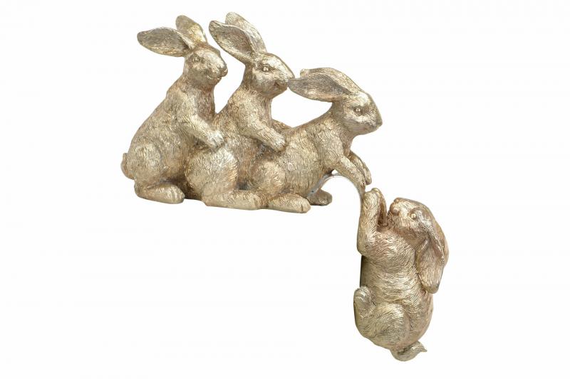 Påskepynt Hare Beste venner Poly 20x5,2x18,5cm