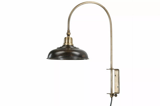 Vegglampe Noa Brun Antikk 20x24 48cm