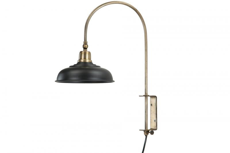 Vegglampe Noa Sort 20x24 48cm