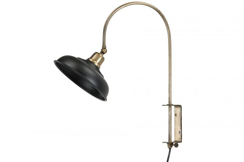 Vegglampe Noa Sort 20x24 48cm