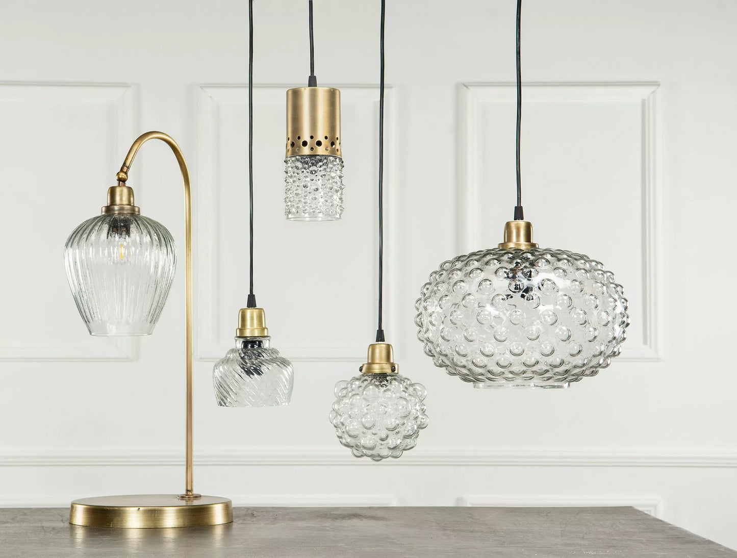 Taklampe Globe Large Glass 30x23cm