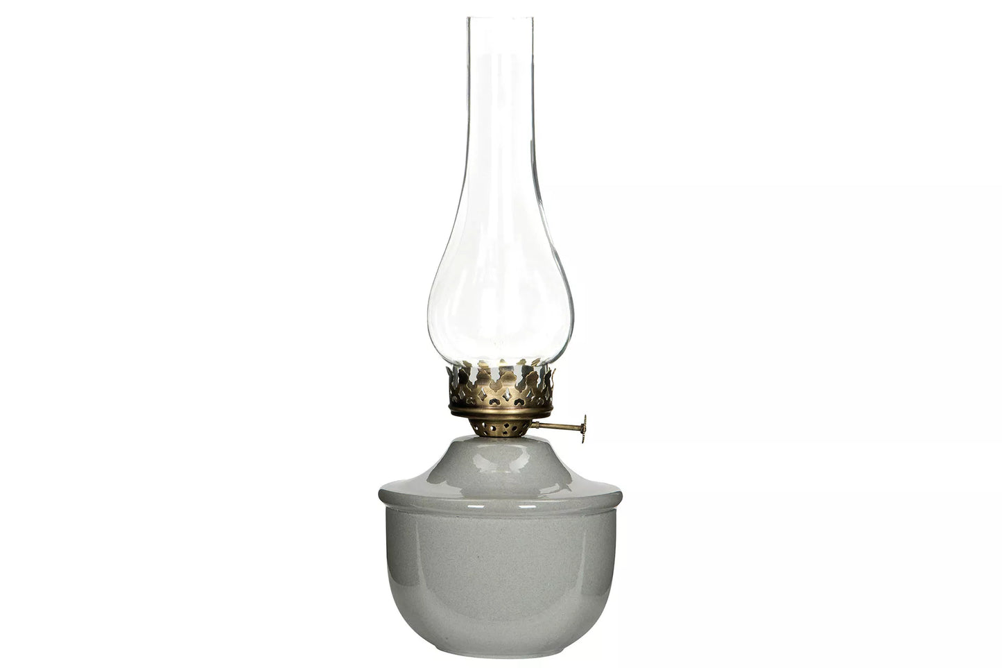 Lyslykt for Telys Emalje Stone Juno Ø13x34cm