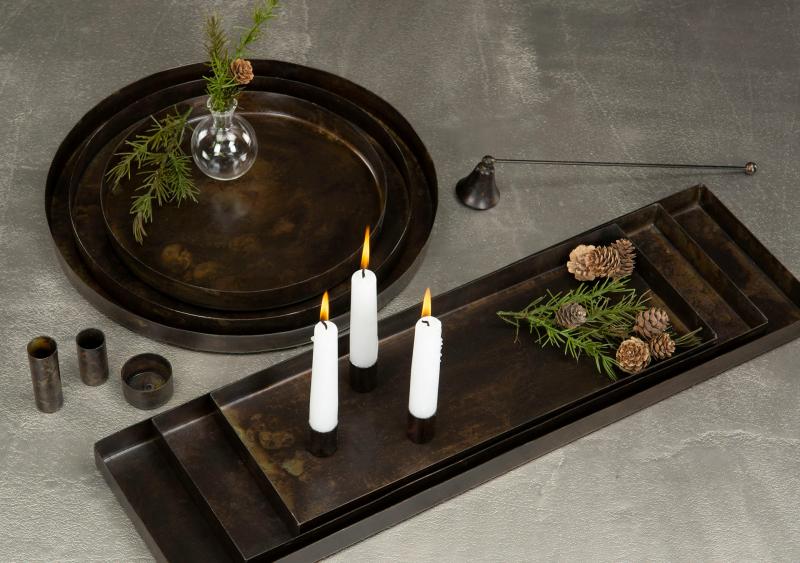 Lysestake Varmelampe Magnet Brun 4x2,7cm 4-pack