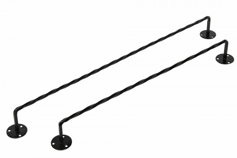Baderomsinnredning Håndkleholder Metall Svart mix 2-pack