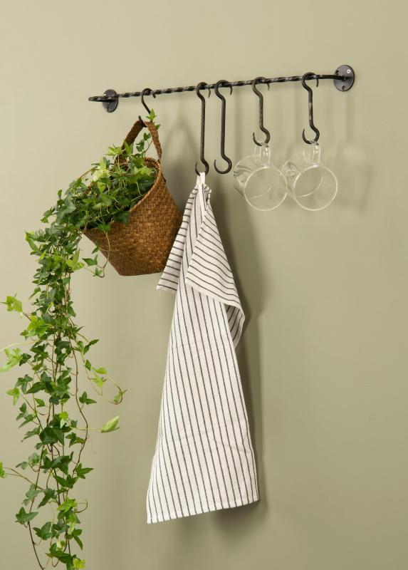 Baderomsinnredning Håndkleholder Metall Svart mix 2-pack