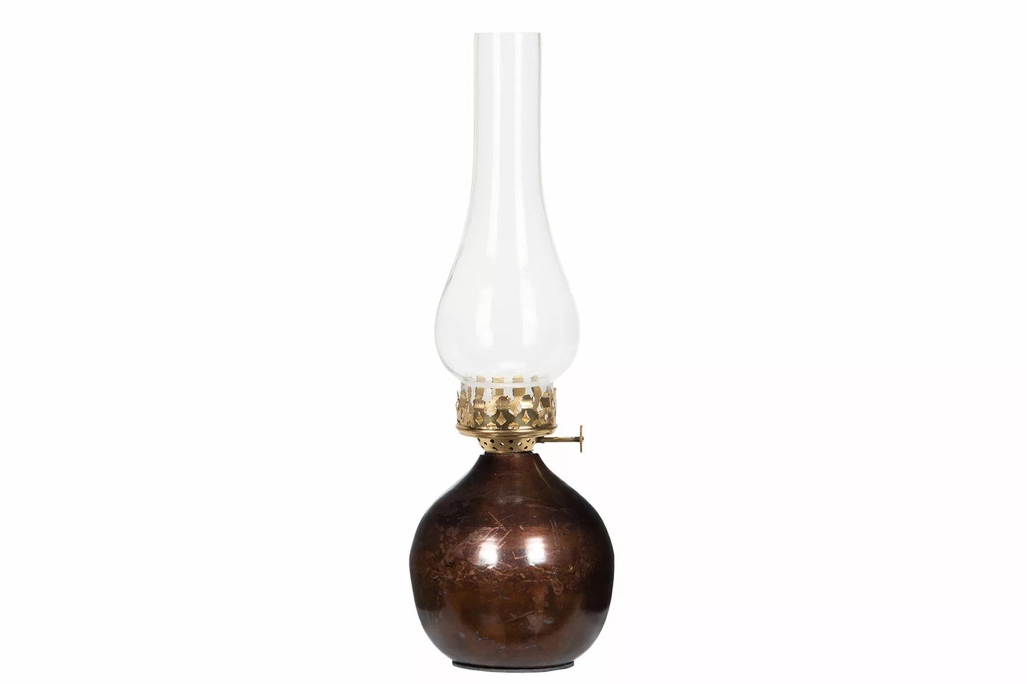 Lyslykt for Telys Antikk Brun Onyx Globe Ø12x32cm