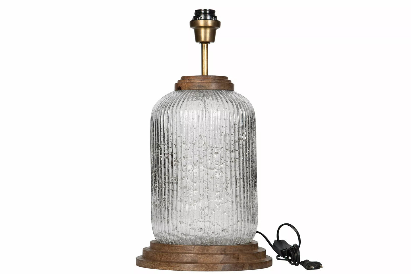 Bordlampe Lampefot Hava Glass/Tre Ø25x48cm
