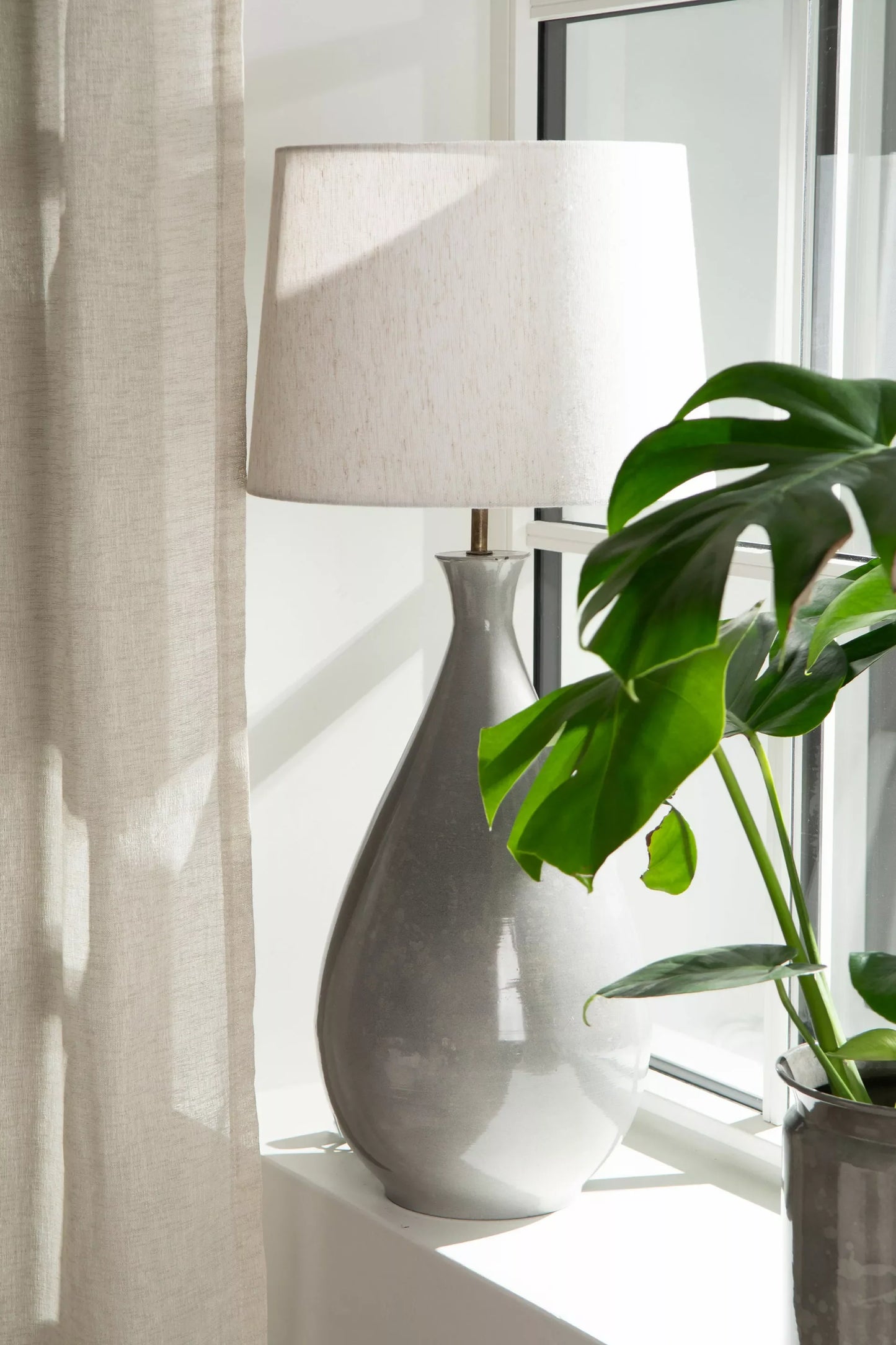 Bordlampe Liana Greige 26x60cm