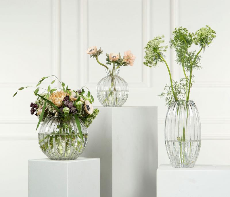 Dekorativ Vase Glass Cane Klar Ø16x8x28cm