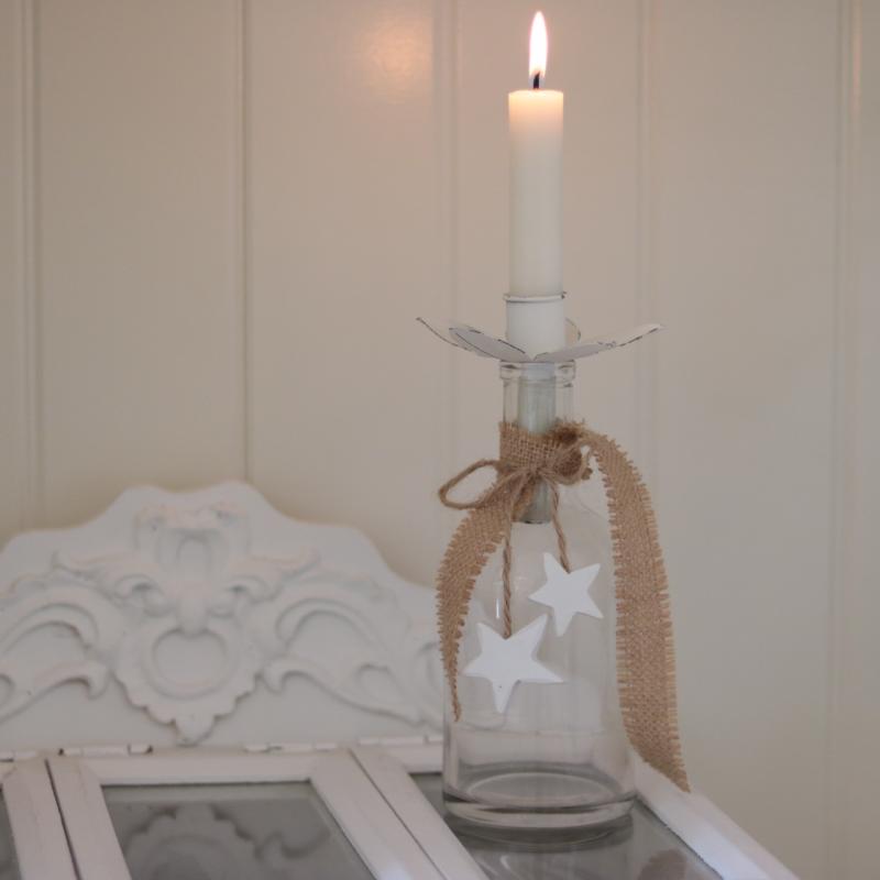 Dekorativ Flaske Klar 400ml 8x18cm 2-pack