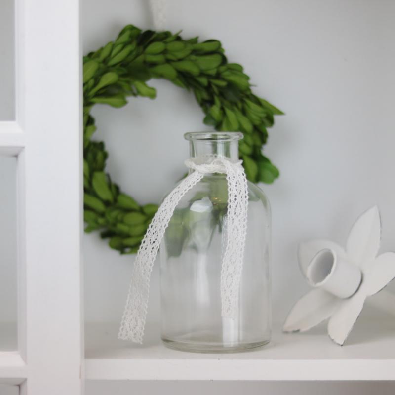 Dekorativ Flaske Klar 250ml 7,2x12cm 2-pack