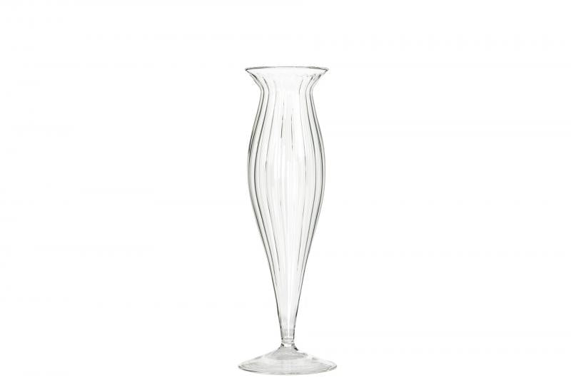 Dekorativ Vase Glass Nouveau 7,5x23,5cm