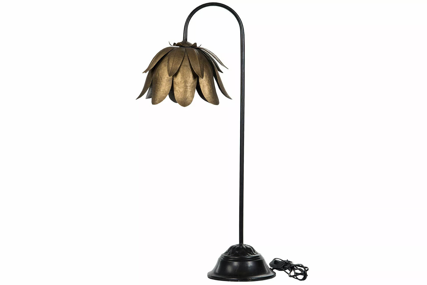 Bordlampe Vannlilje Svart / Messing