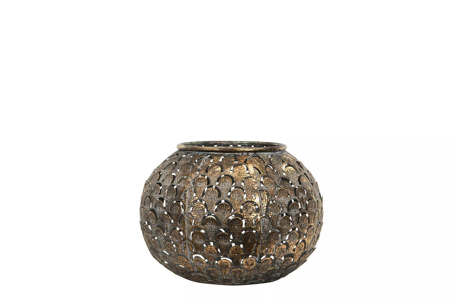 Lyslykt Alma Gyldenbrun 12x9cm