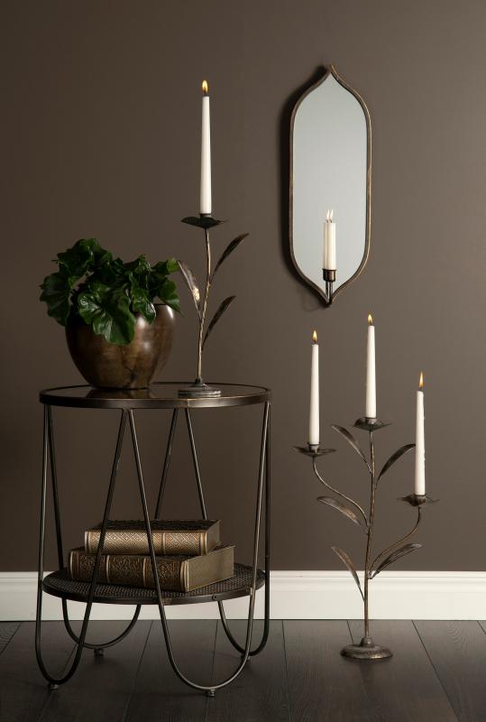 Lysestake Gren Gyldenbrun 32x12x53cm