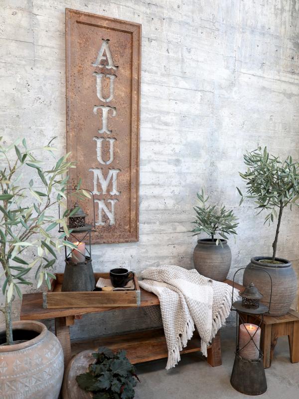 Lyslykt H54 / L18 / W18,5 cm antikk kull 1 st