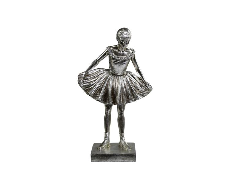Dekorasjon Ballerina H39 / L23 / B13 cm antikk sølv SALG