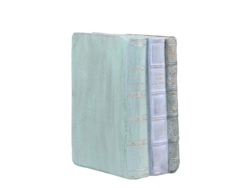 Dekorasjon Franske bøker til dekorasjon H17 / L12 / B7,5 cm antikk opal